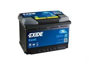 Autobaterie EXIDE Excell 74Ah, 12V, EB740